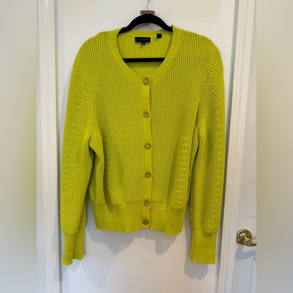 Ted Baker Green Sweater Size 6(Medium)